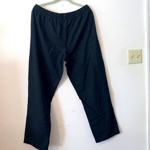 Women’s 1X black scrubs pants bottoms uniform